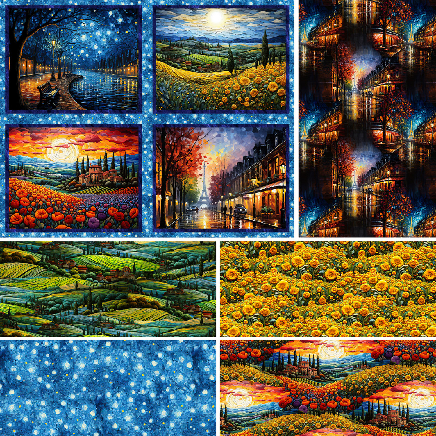 C'est Magnifique Patchworkstoffe