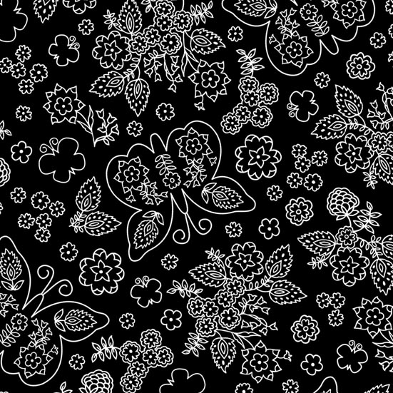 Patchworkstoffe Shadow Blooms