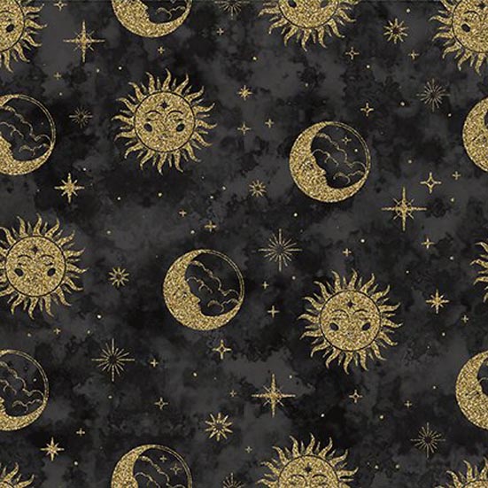 The Sun, the Moon and the Stars Patchworkstoffe