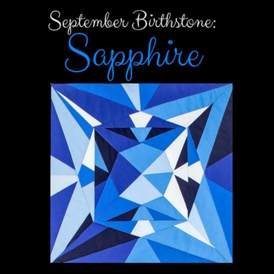 Nähanleitung Sapphire Birthstone September