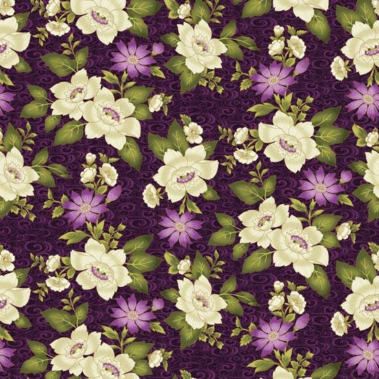 Patchworkstoff Rest 45cm Ribbon Floral 14