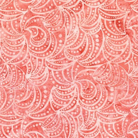 Tonga Batik Black Cherry Collection 02 Coral