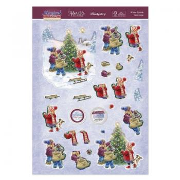 Magical Christmas Time Winter Sparkle Deco-Large