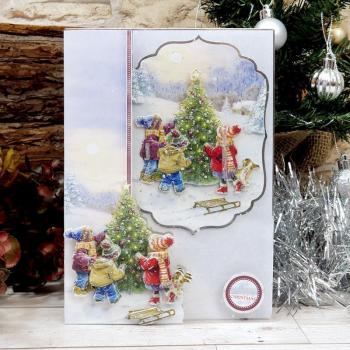 Magical Christmas Time Winter Sparkle Deco-Large