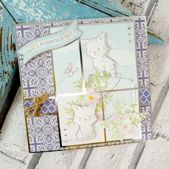 Designpapier Adorable Pattern Pack III Blue & Cream