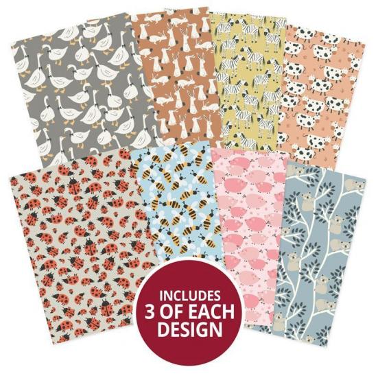 Designpapier Adorable Pattern Pack IV Creatures Great & Small