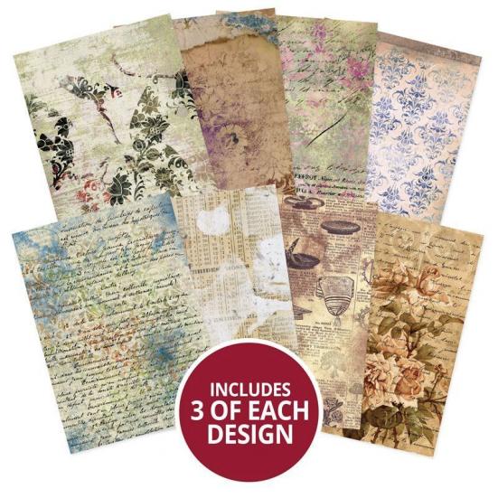 Designpapier Adorable Pattern IV Pack De-stressed Paper