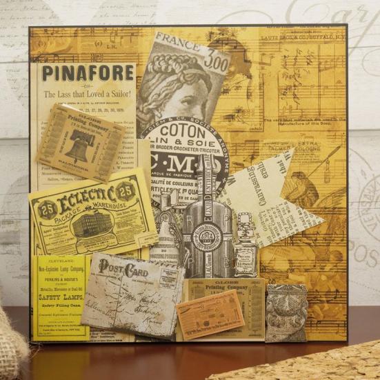 Designpapier Adorable Pattern Pack VI Vintage Newsprint