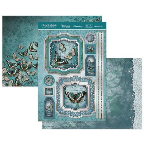 Kartenset Flight of the Butterflies Delightfully Teal