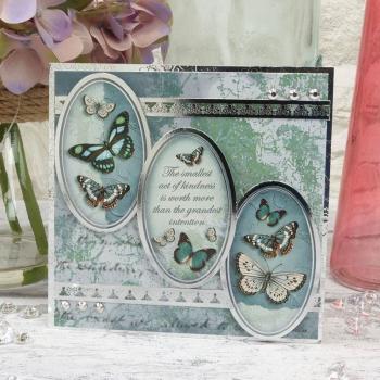 Kartenset Flight of the Butterflies Delightfully Teal