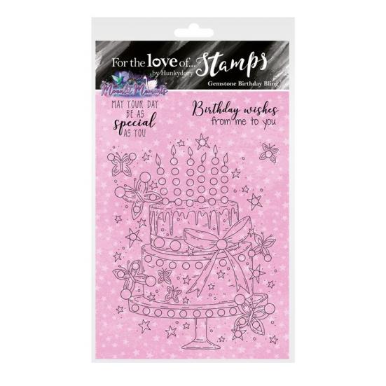 Motivstempel Moonlit Moments Gemstone Birthday Bling