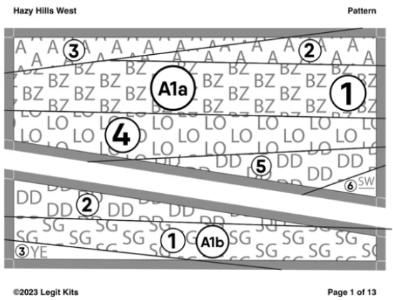 Preview: Legit Kits Hazy Hills West - Nähanleitung