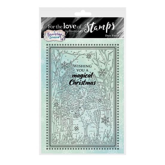 Motivstempel A Sparkling Season Deer Forest