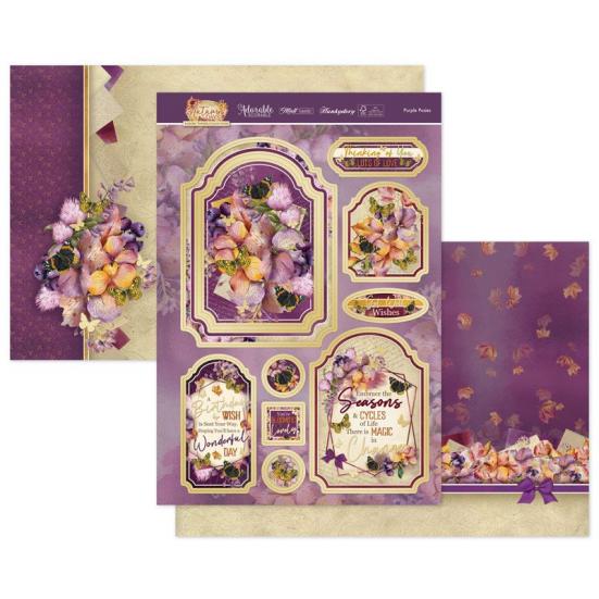 Topper Set Forever Florals Autumn Days - Purple Posies