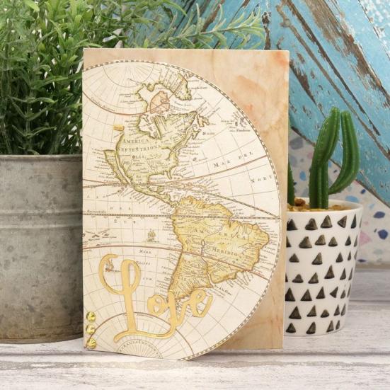Designpapier Vintage Maps & Aged Paper