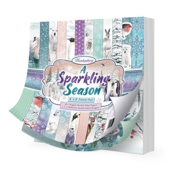 Designpapier A Sparkling Season Paper Pad 8x8