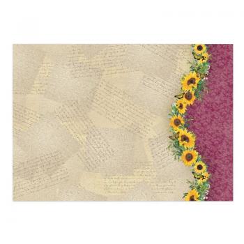 Topper Set Forever Florals Sunflower Grown with Love