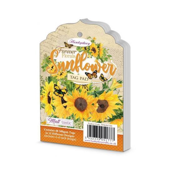 Anhänger Tag Pad Forever Florals Sunflower