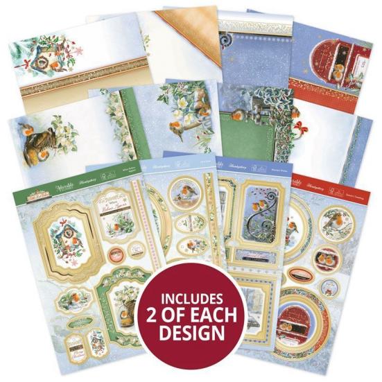 Luxury Card Collection Little Red Robin Topper Set