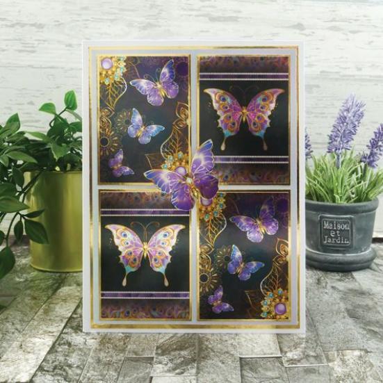 Topper Deck Midnight Butterflies