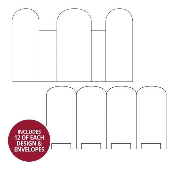 Blanko-Karten & Umschläge Screen Shaped