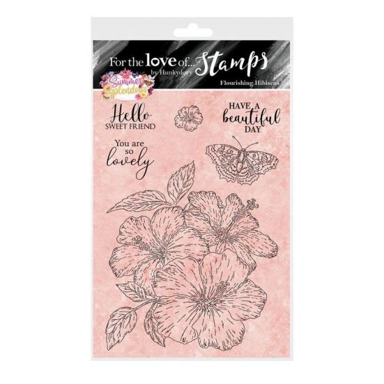 Motivstempel Summer Splendour Flourishing Hibiscus