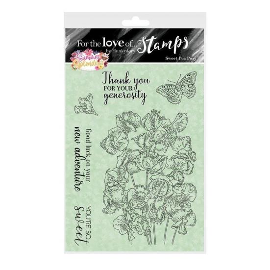 Motivstempel Summer Splendour Sweet Pea Posy