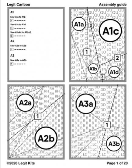 Preview: Legit Kits Caribou - Nähanleitung