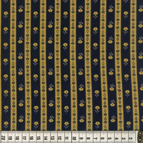 Patchworkstoff Rest 45cm Indigo, Honey, Pewter 21