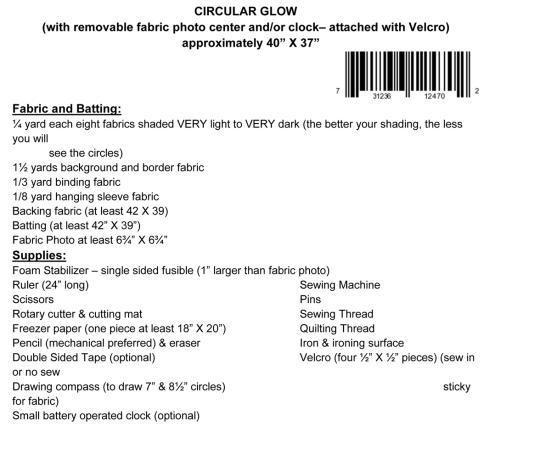Preview: Nähanleitung Circular Glow KwiltArt
