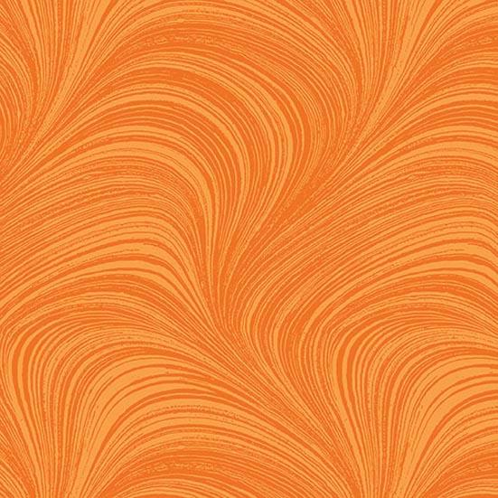 Patchworkstoff Wave Texture 09 Tangerine