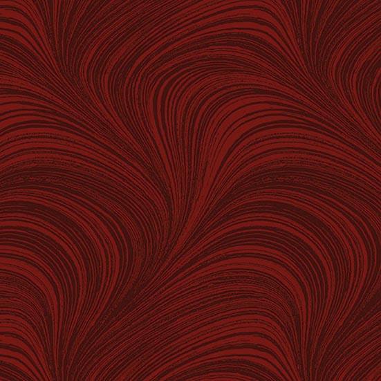 Patchworkstoff Wave Texture 14 Dark Red