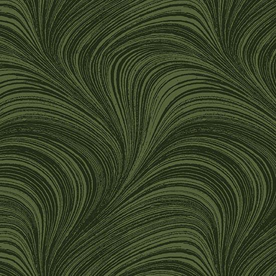 Patchworkstoff Wave Texture 55 Dark Green