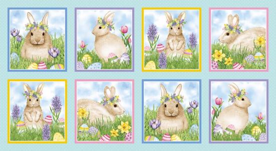 Patchworkstoff Hoppy Hunting  01 Panel