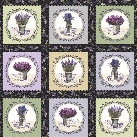 Patchworkstoff Lavender Sachet 01 Panel