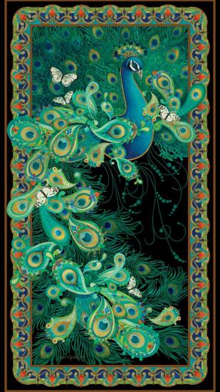 Patchworkstoff Peacock Symphony 01 Panel