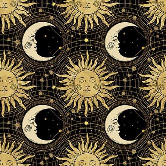 Patchworkstoff The Sun, the Moon and the Stars 03