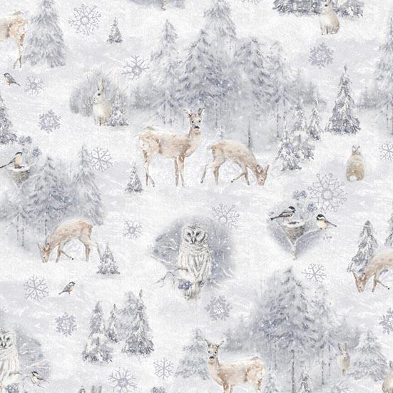 Patchworkstoff Woodland Frost 06