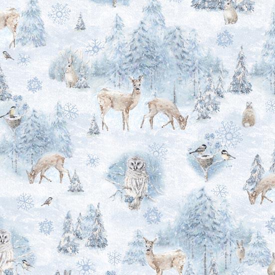 Patchworkstoff Woodland Frost 15