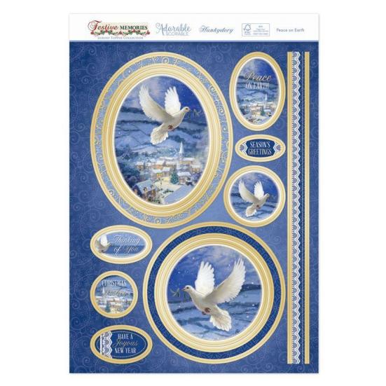 Kartenset Peace on Earth Topper Set