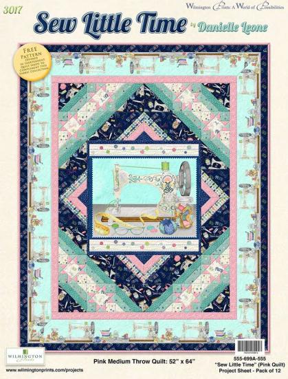 Materialpackung Top & Binding "Sew Little Time" Rosa