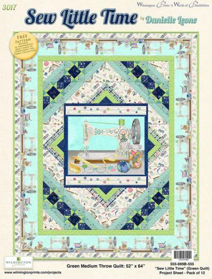 Materialpackung Top & Binding "Sew Little Time" Grün
