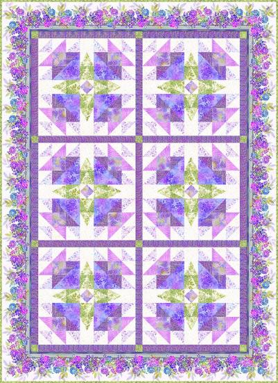 Materialpackung Top & Binding "Purple Petals"