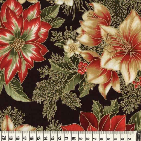 Patchworkstoff Rest 50cm Holiday Flourish 07
