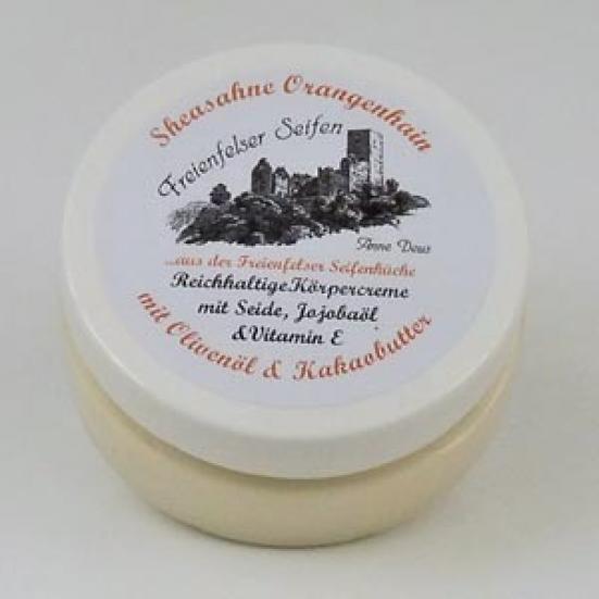 Sheasahne Orangenhain mit Olivenöl