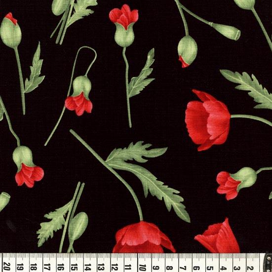Patchworkstoff Rest 45cm Poppy 02