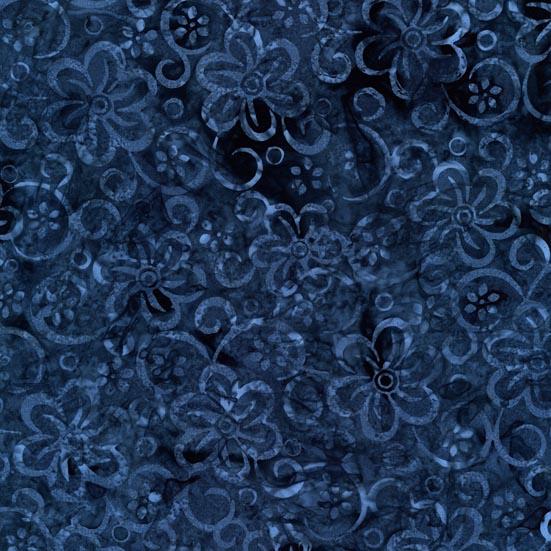 Tonga Batik Blue Moon 11 Cobalt