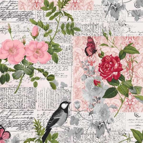 Patchworkstoff Rest 40cm Carte Postale 8