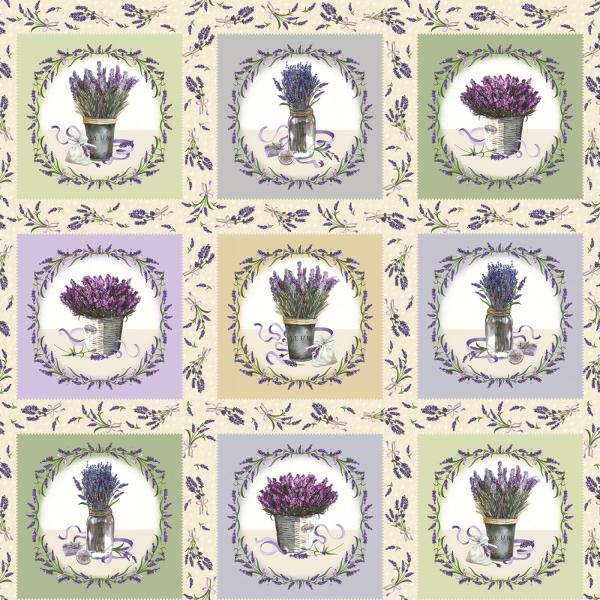 Patchworkstoff Lavender Sachet 01 Panel
