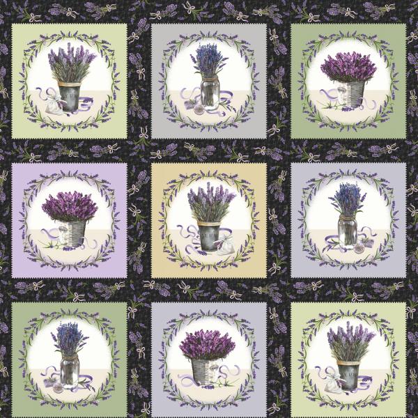 Patchworkstoff Lavender Sachet 02 Panel